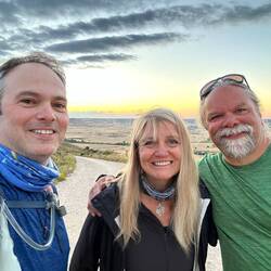 With Kristyn (art teacher) and John (travel guide and eBay seller)