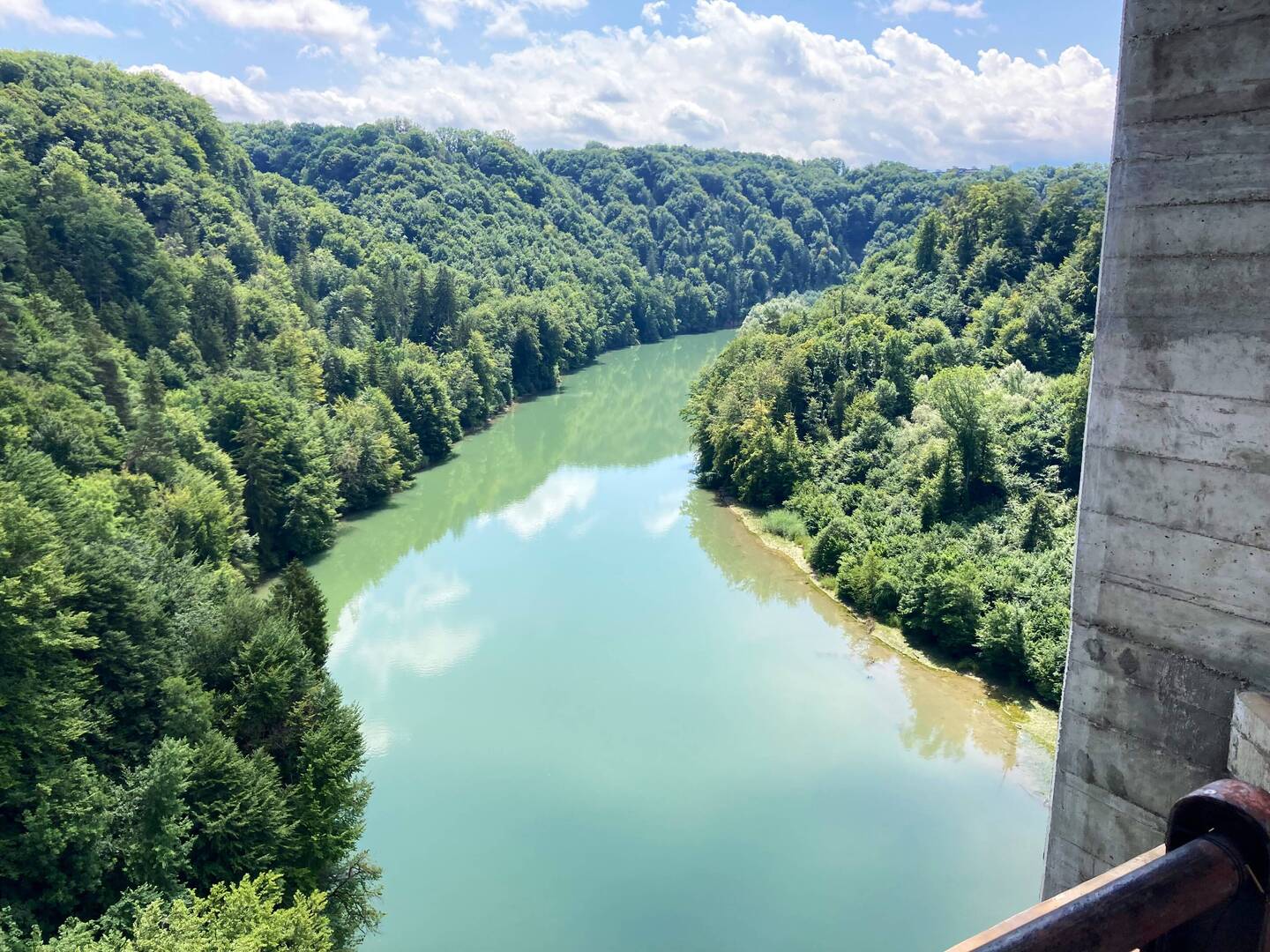 Schiffenensee vom Grandfey-Viadukt aus