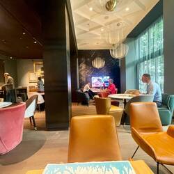 Nice morning atmosphere in the Motel One in Hannover.
