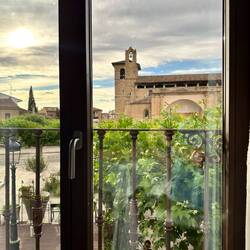 Outside my table window.