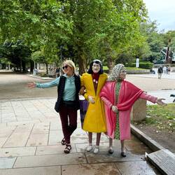 a walk in the park with my friends