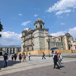 The Metropolitan Cathedral made from the distinctive green tinged local stone