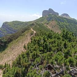 Rückblick auf Dos d'Abramo und Monte Cornetto