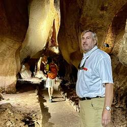The path along the caves.