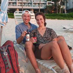 Moon Beach die Zweite - diesmal mit bayerischer Verstärkung und jap. Bier :)