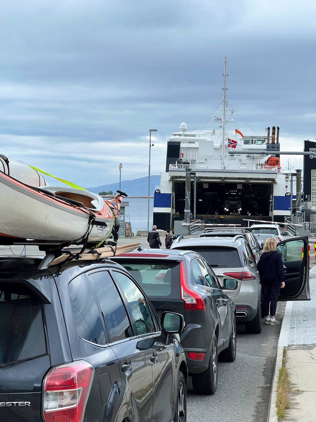 Waiting on the ferry from Bognes to Lødingen
