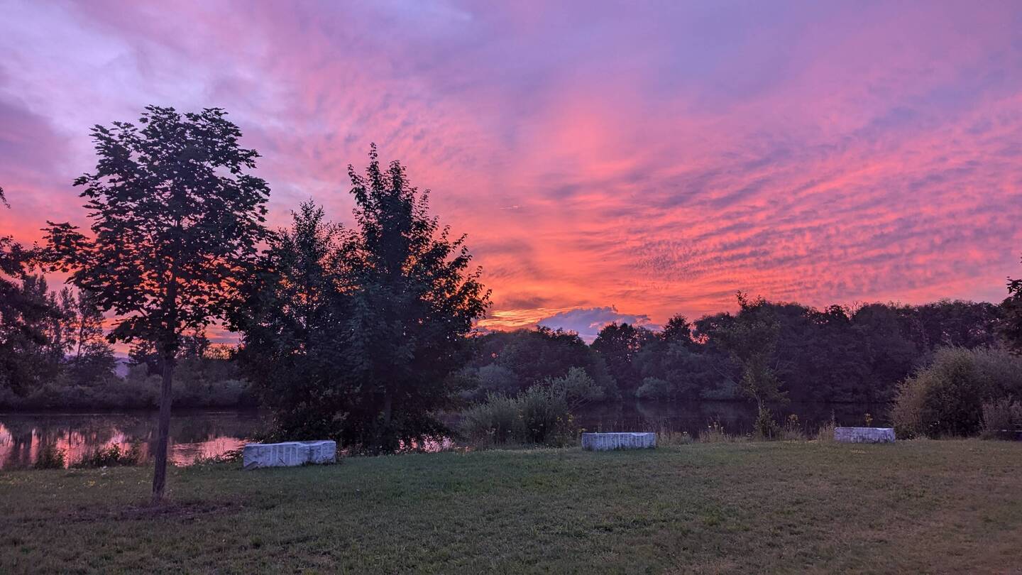 5 Uhr morgens ein wunderbares Morgenrot