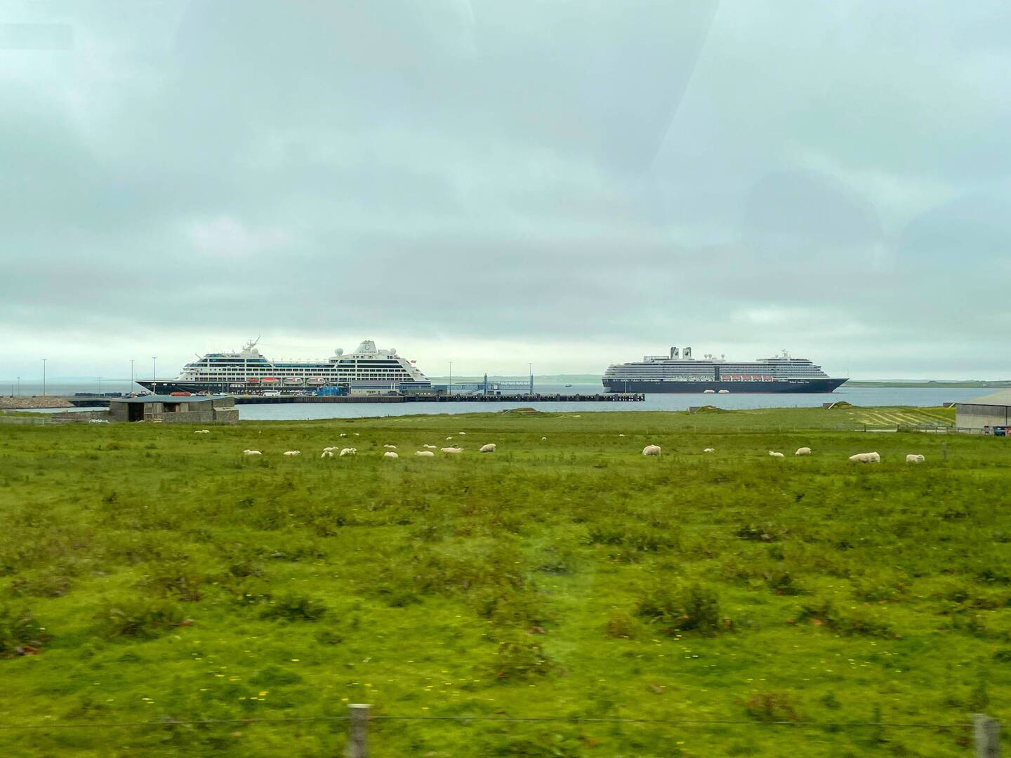 Azamara and Holland America Zuiderdam at Kirkwall, Orkney.