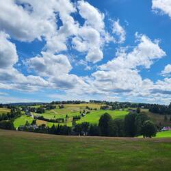 Das zerstreute Dorf Rübenau.