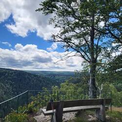 Blick vom Stößerfelsen.