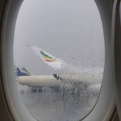 In Addis Abeba richtig fieses Herbstwetter..