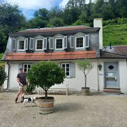 This cute little building was the bathhouse