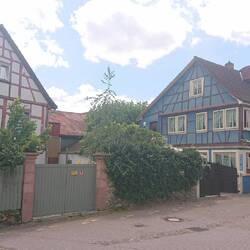 Auerbach township, half timbered houses