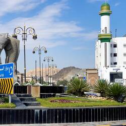 Along the Mutrah Corniche ... the Fish Roundabout — Muscat, Oman.