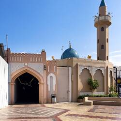 We enter the Mutrah Souq by way of a side entrance — Muscat, Oman.