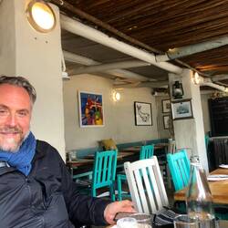 Meritato pranzetto dopo l'emozionante giro a conoscere le balene