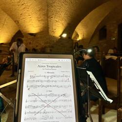 The view from my seat. A study in contrasts!