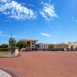 Panorama of the Government & Palace Complex — Muscat, Oman.