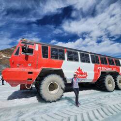 Ice Explorer onto the surface of the Glacier