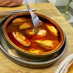 One tapas place near us specializes in dishes prepared with canned fish. These mussels were great.