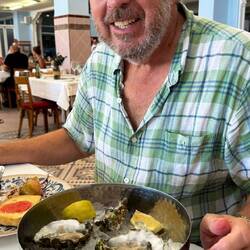 Oysters are more expensive here so Cals not ordered them as often as he would have.