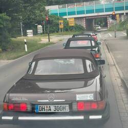 A procession of these cars on a rumble