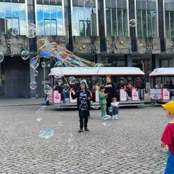 Bubble man. The kids loved it