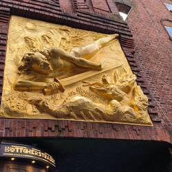 Above a door