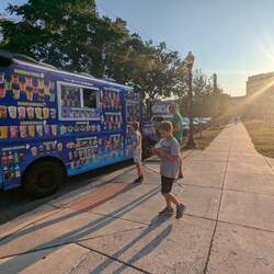 We didn't find the ice cream. The ice cream found us.