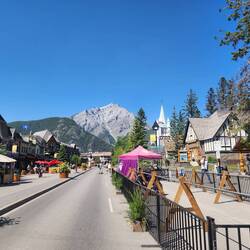 Banff in the heart of Banff National Park.