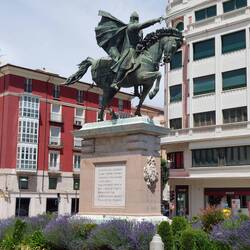 Denkmal von El Cid, dem spanischen Nationalhelden.