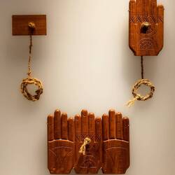 National Museum ... Kamal (khashabah) set ... used to measure the altitudes of stars — Muscat, Oman.