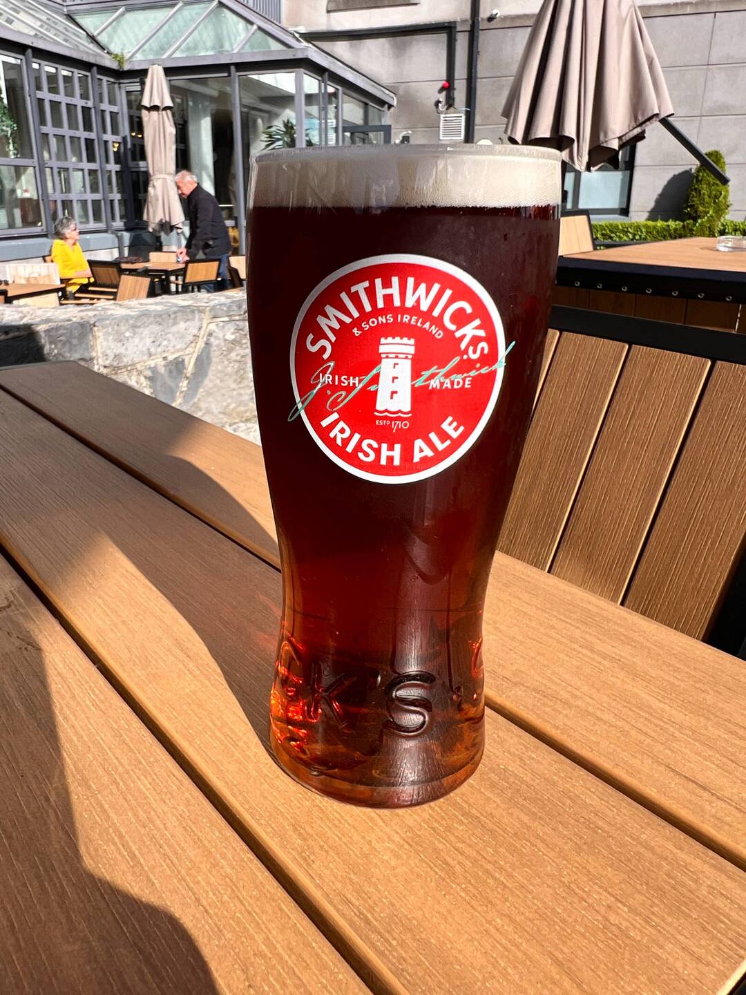Needed to rehydrate after that walk!