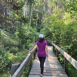 A wellspring of inspiration, engaging myself on an easy stroll of the thermal water boardwalks.