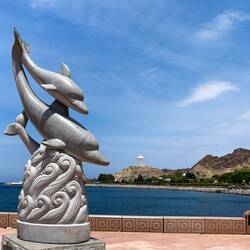 Statue on the Corniche — Muscat, Oman.