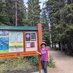 Lake Minnewanka to Stewart Canyon trail