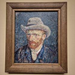 Van Gogh with hat