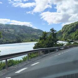 auf dem Weg zum "Le Morne Brabant"