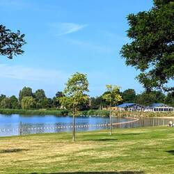 Badestrand und Wiese