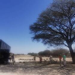 Mittagessen auf dem Weg