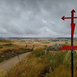 Blick auf Hornillos del Camino.