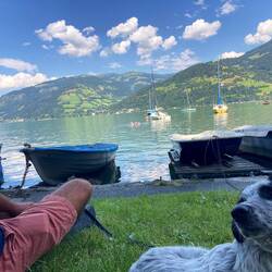 ... zur gleichen Zeit, 2 km weiter am See 😂