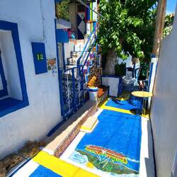 Die Blue Street in Pythagorio