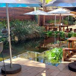 The beer garden at Butter Bistro