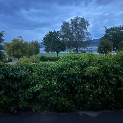 Blick aus dem Schlafraumfenster