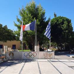 Mégara, ville étape de la Flamme