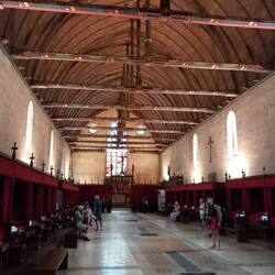 La salle des pôvres des hospices de Beaune.