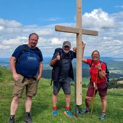 Gipfelkreuz Fichtelberg! Ziel erreicht!😁