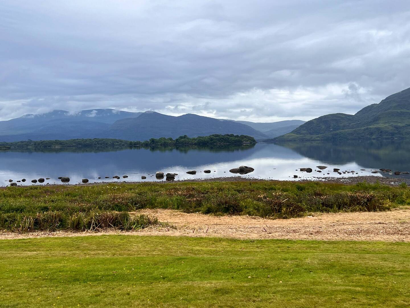 View from the Killarney Golf and Fishing Club - Early morning mist