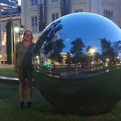 Art installation in a park